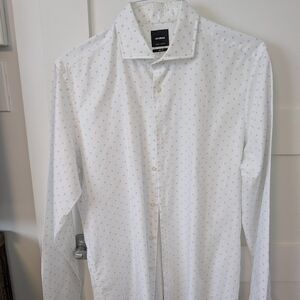 Strellson White and Blue Patterned Shirt